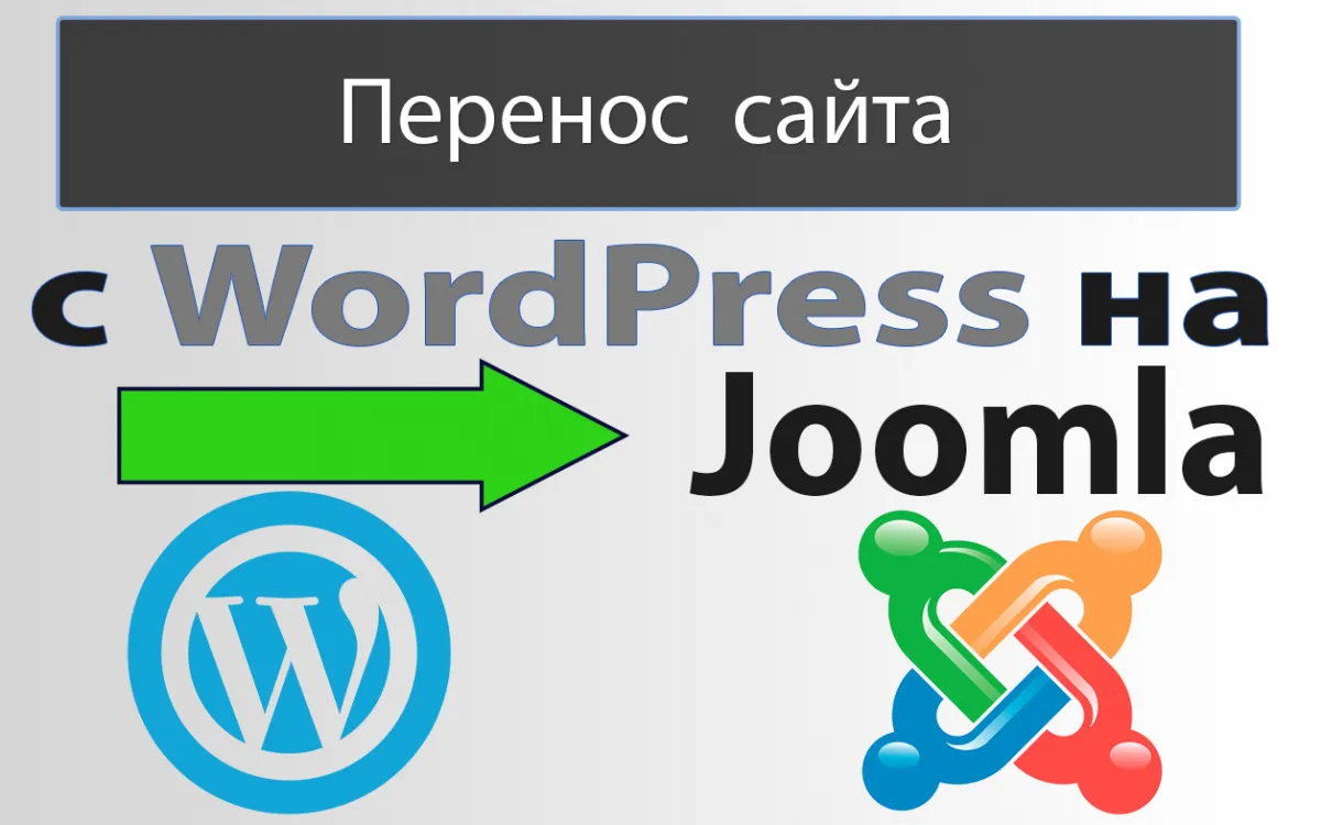 Услуга по переносу сайта с WordPress на Joomla